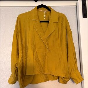 Anthropologie Golden Yellow Blouse